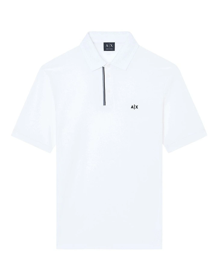 Refined Sportswear Polo Shirt in Off White image 5