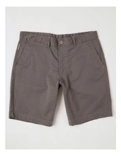 Armani Shorts Driftwood Grid Pattern