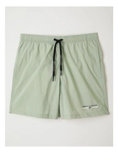 Urban Sailor Swim Short with Pockets in Aqua Gray