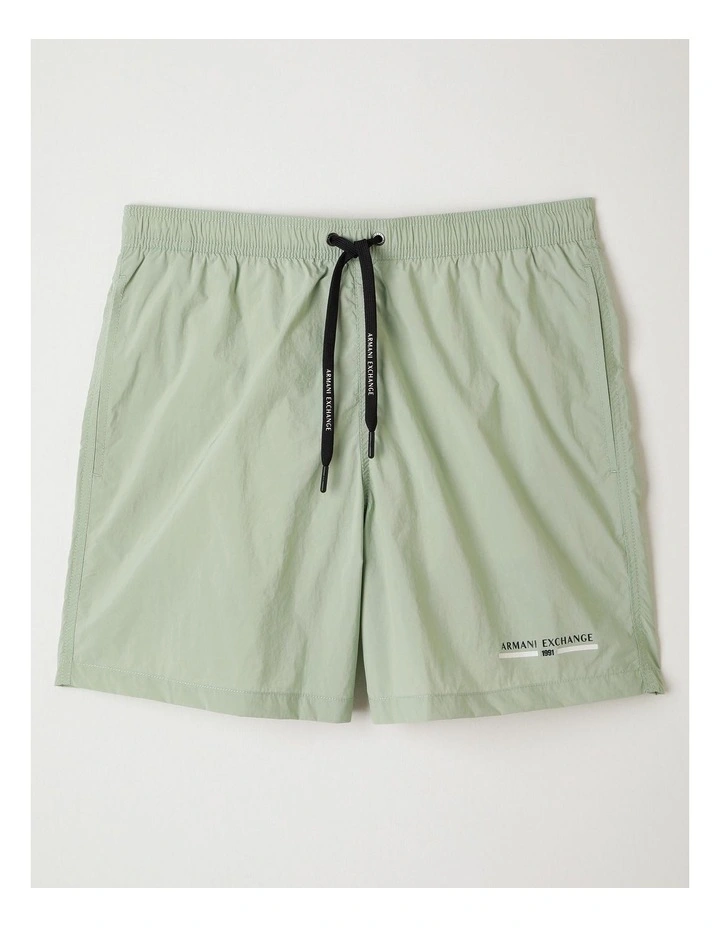 Urban Sailor Swim Short with Pockets in Aqua Gray image 1