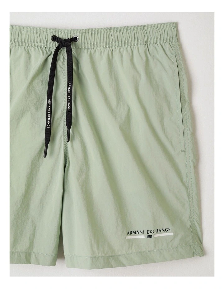 Urban Sailor Swim Short with Pockets in Aqua Gray image 2