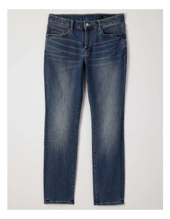 J14-Slim 5 Pocket Pant Blue Denim