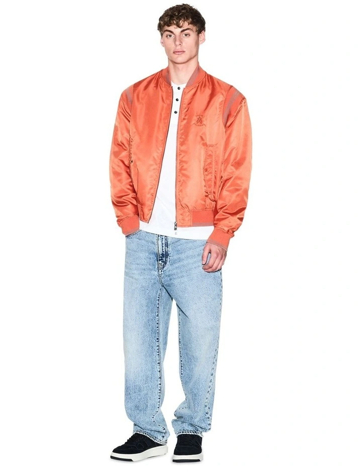 Relaxed Leg 5-Pocket Denim Jeans in Blue image 3