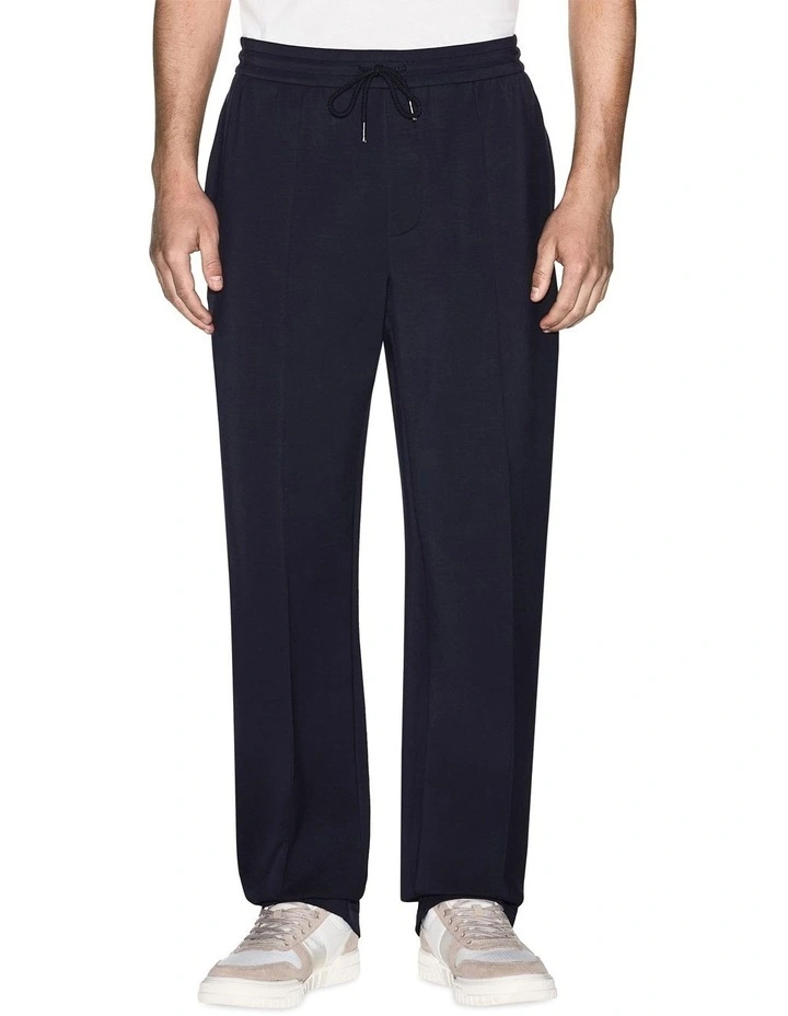 Drawstring Trouser in Deep Navy image 1