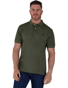 Classic Organic Polo T-shirt in Army Green