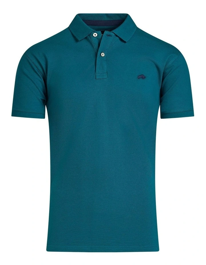 Classic Organic Polo in Teal image 3