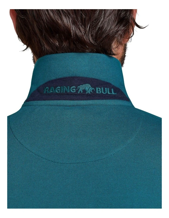 Classic Organic Polo in Teal image 5
