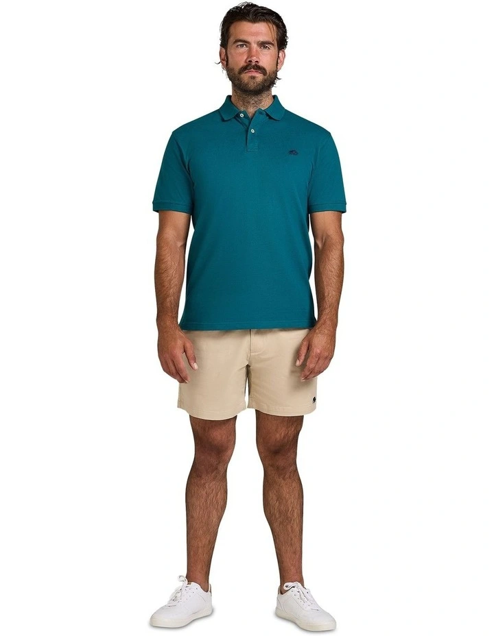 Classic Organic Polo in Teal image 7