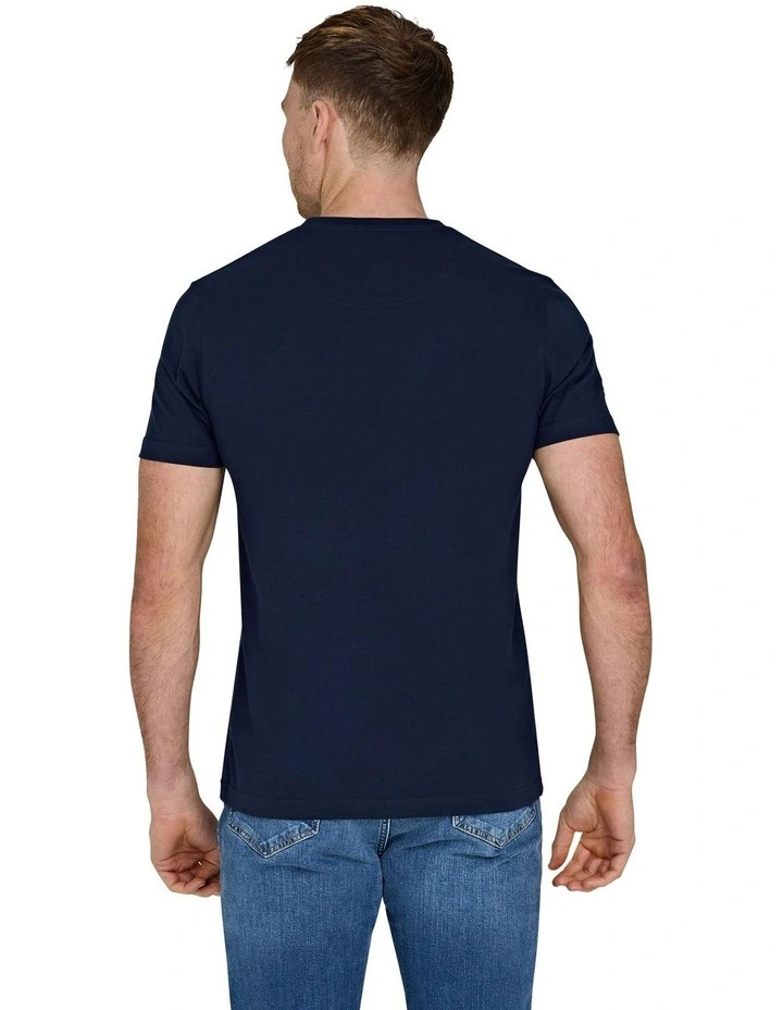 Outburst Union Jack Bull T-Shirt in Navy image 2