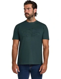 3D Emboss Bull T-shirt in Forest