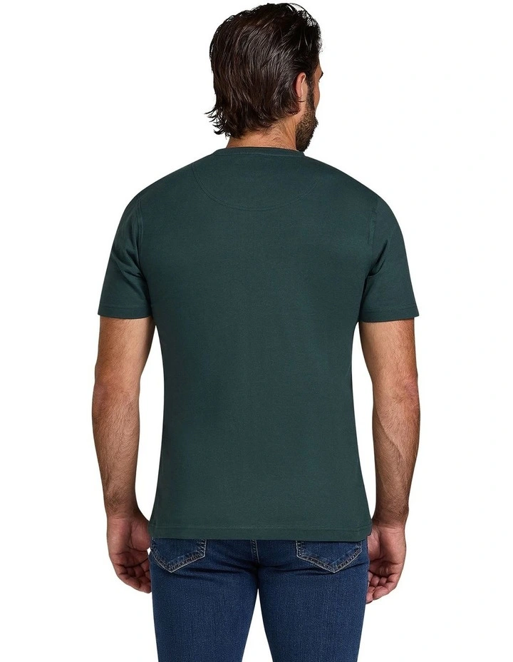 3D Emboss Bull T-shirt in Forest image 2