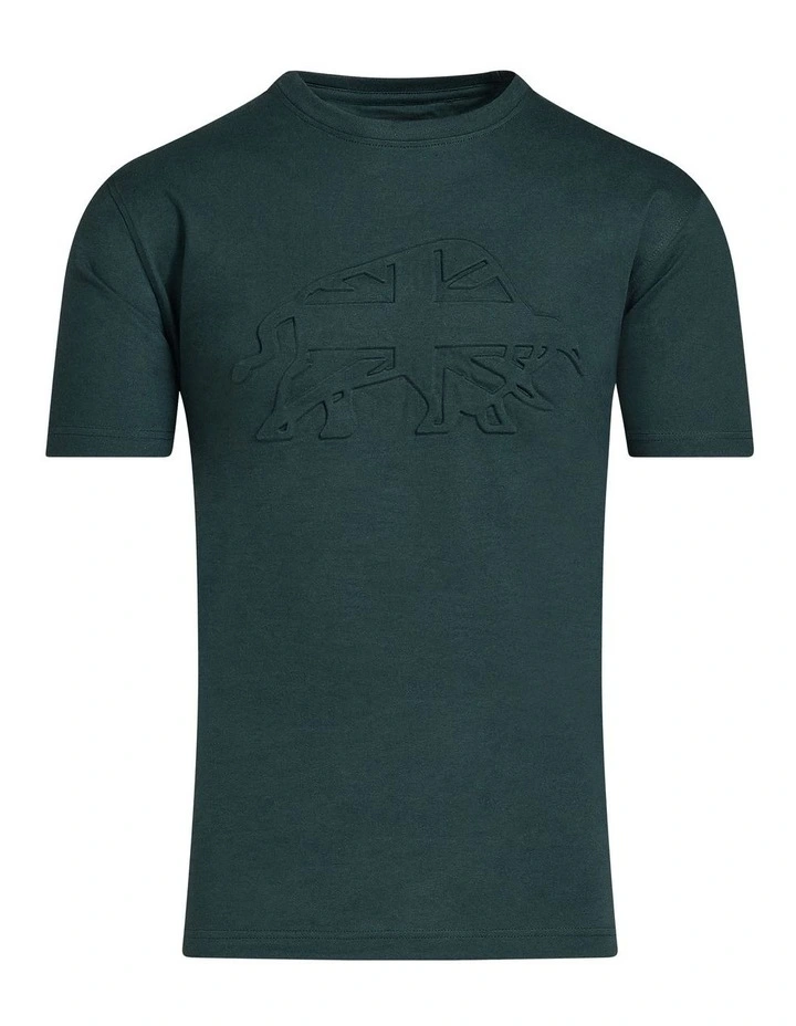 3D Emboss Bull T-shirt in Forest image 3