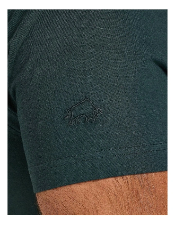 3D Emboss Bull T-shirt in Forest image 5