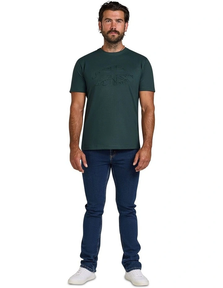 3D Emboss Bull T-shirt in Forest image 6