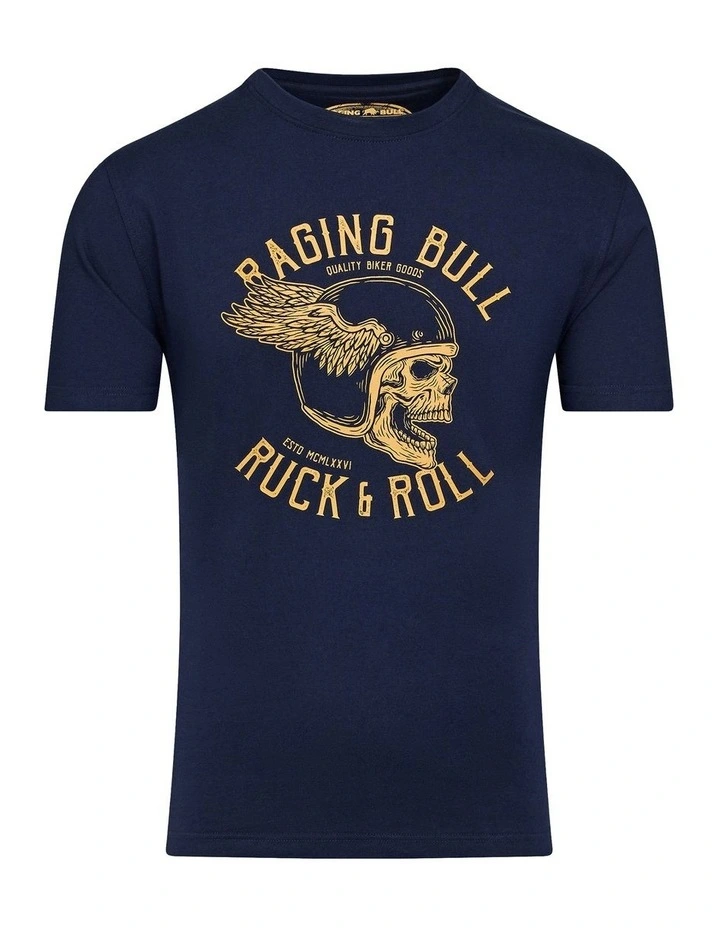 Ruck & Roll T-shirt in Navy image 3