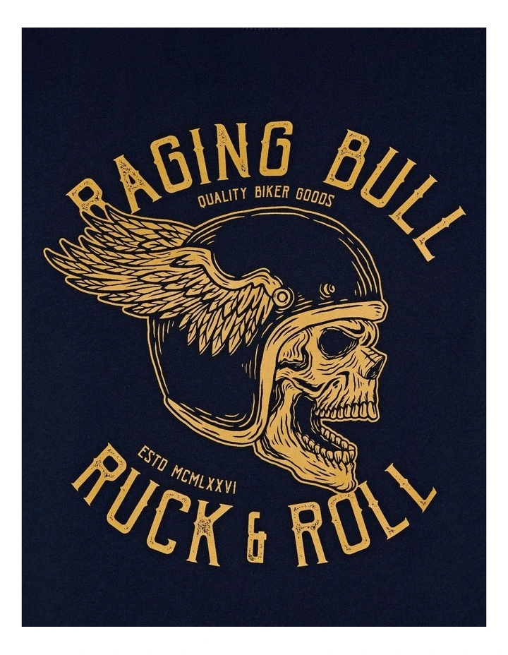 Ruck & Roll T-shirt in Navy image 5