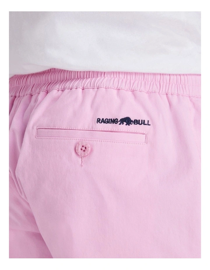 Stretch Chino Shorts in Pink image 3