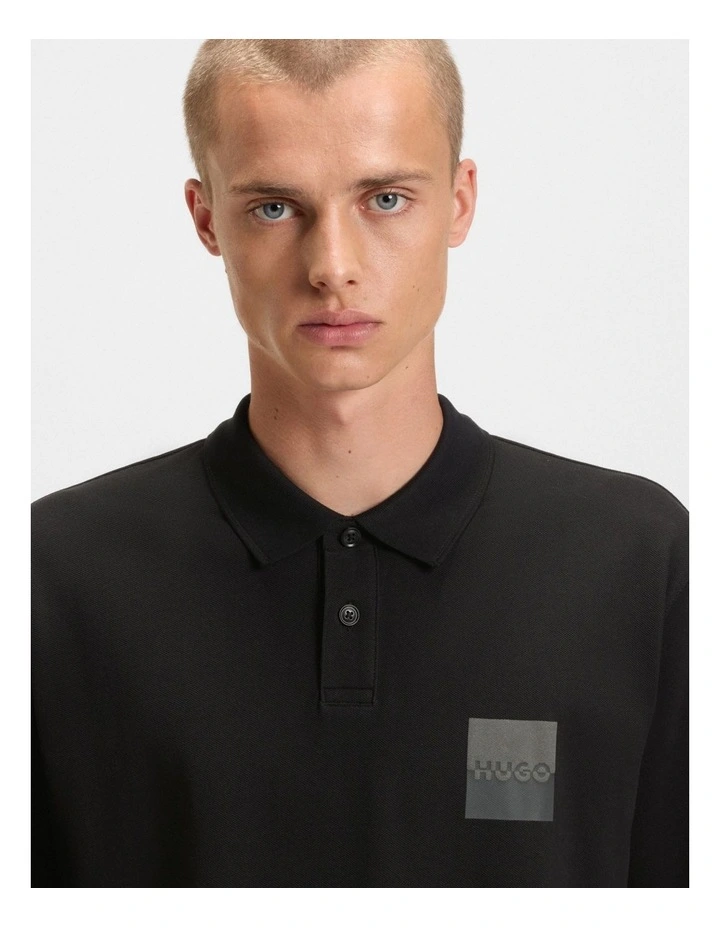 Dusplity Polo Shirt in Black image 3