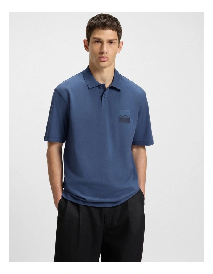 Dusplity Polo Shirt in Medium Blue image 1