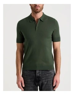 San Peter Knit Polo Dark Green