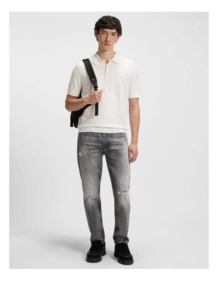 San Peter Knit Polo in Natural image 3