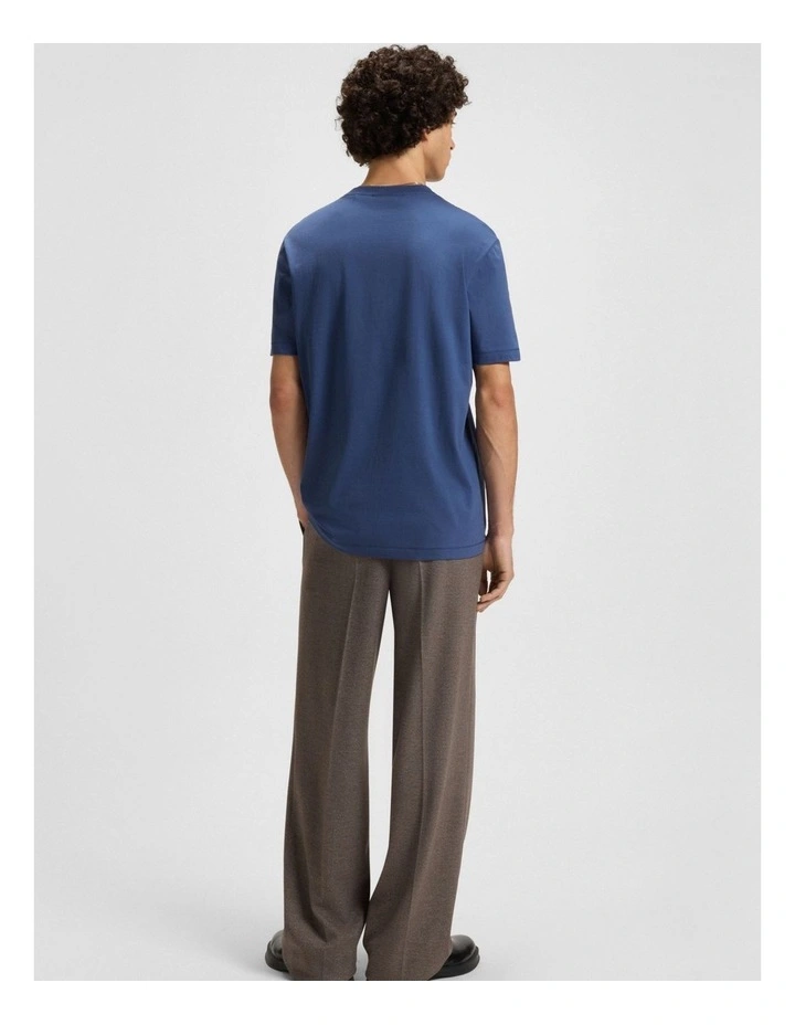 Dusplit T-shirt in Medium Blue image 2