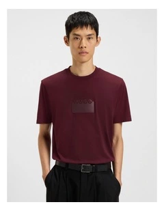 Delastio T-shirt in Dark Red
