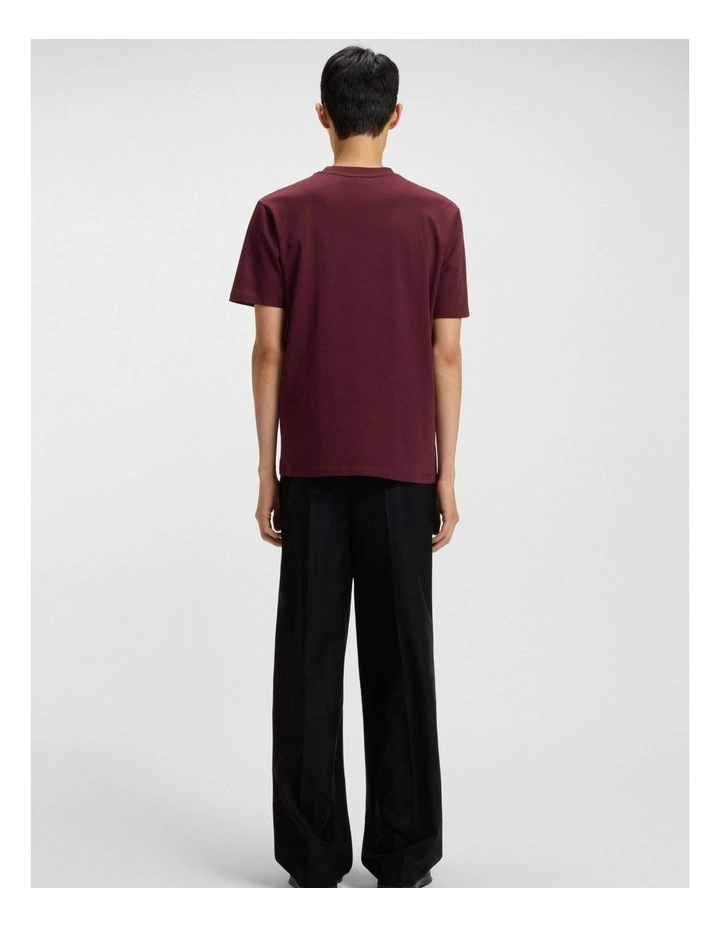 Delastio T-shirt in Dark Red image 2