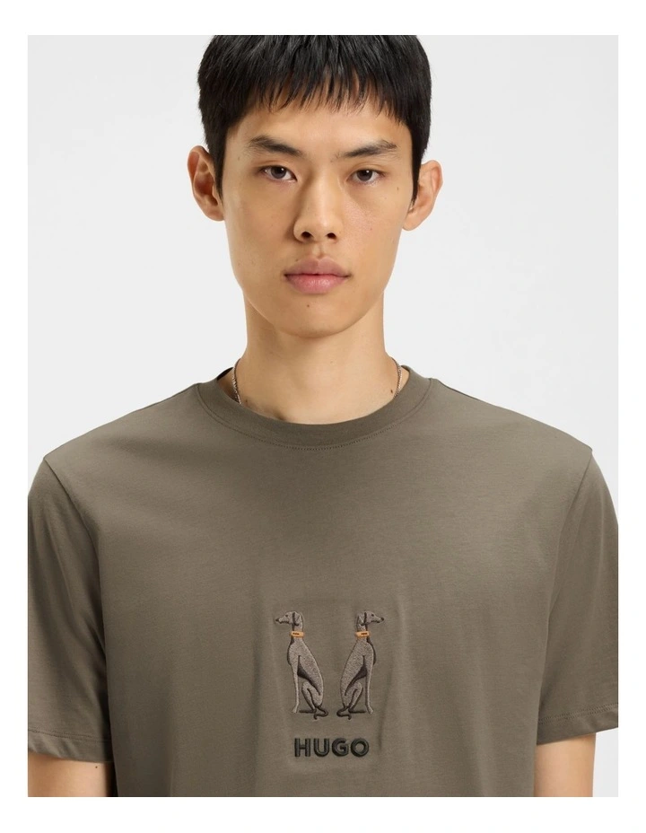 Dugolini T-shirt in Medium Grey image 3