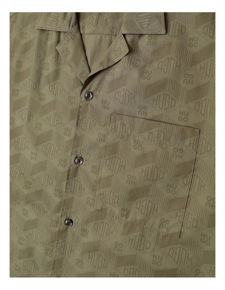 Ellino Short Sleeve Shirt in Medium Brown image 2