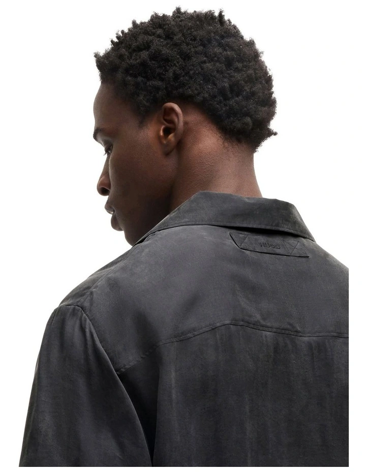 Espino Short Sleeve Shirt in Black image 3