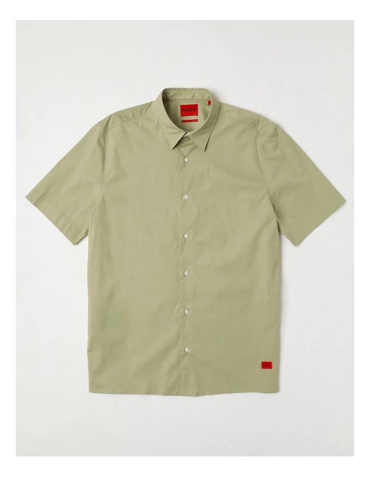 Ebor Short Sleeve Shirt in Open Green image 1