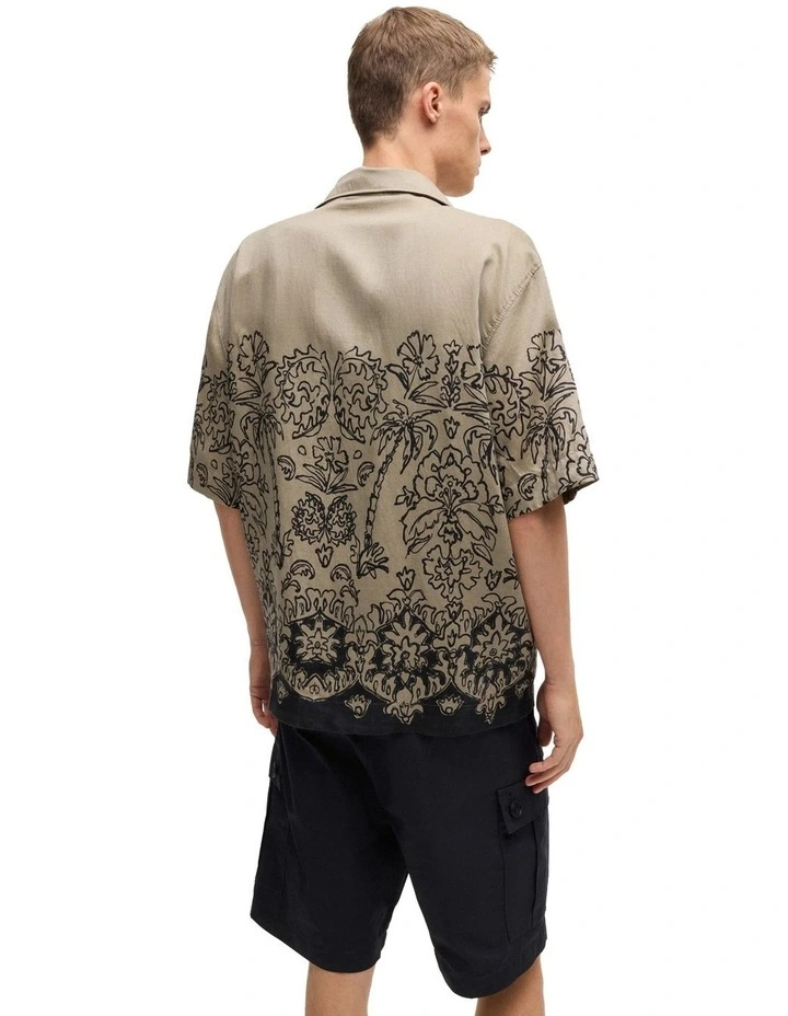 Espino Short Sleeve Shirt in Medium Brown image 2
