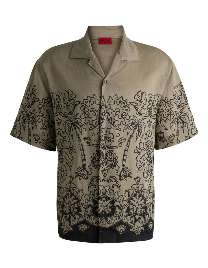 Espino Short Sleeve Shirt in Medium Brown image 5