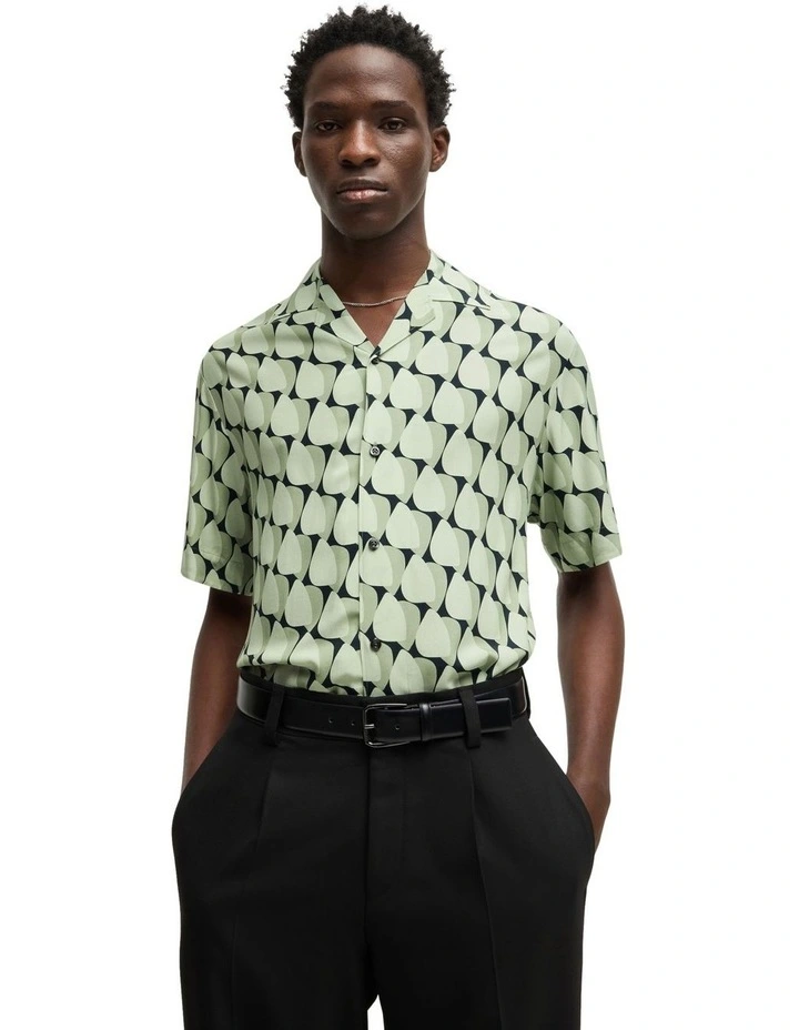 Espino Short Sleeve Shirt in Open Green image 1