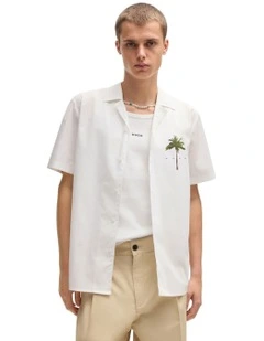 Ellino Short Sleeve Shirt in Natural