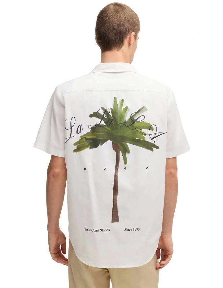 Ellino Short Sleeve Shirt in Natural image 2