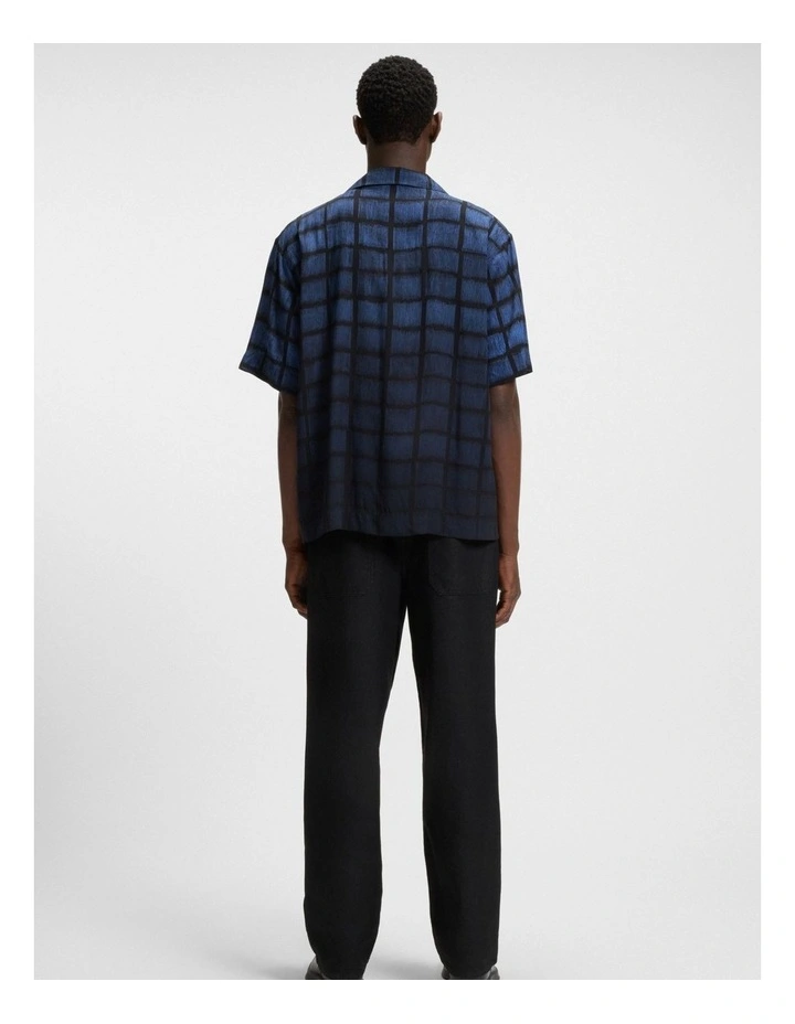 Espino Short Sleeve Shirt in Medium Blue image 2