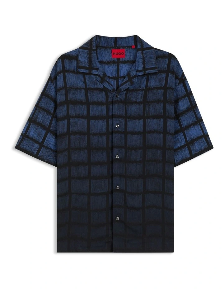 Espino Short Sleeve Shirt in Medium Blue image 5