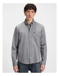 Evito Long Sleeve Shirt in Dark Green