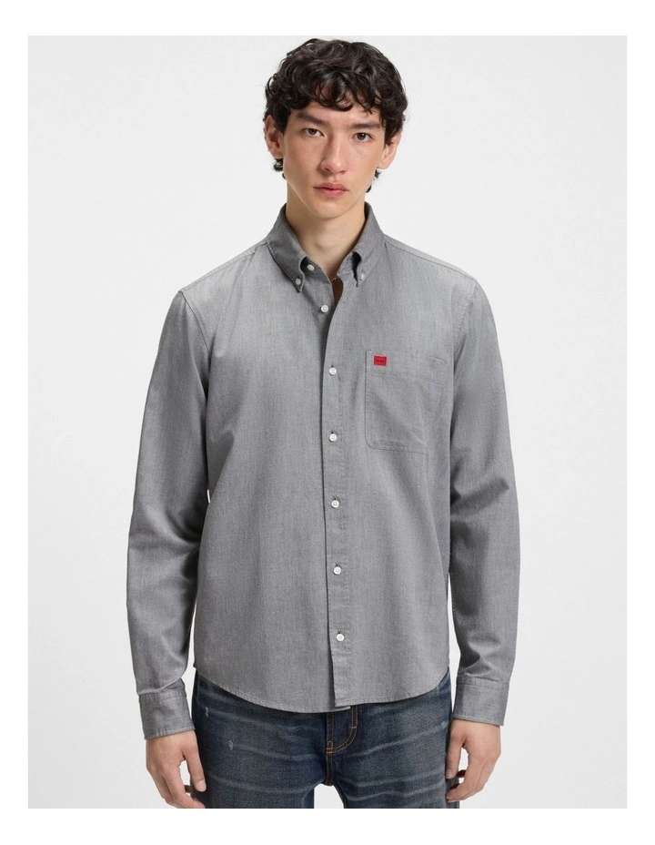 Evito Long Sleeve Shirt in Dark Green image 1