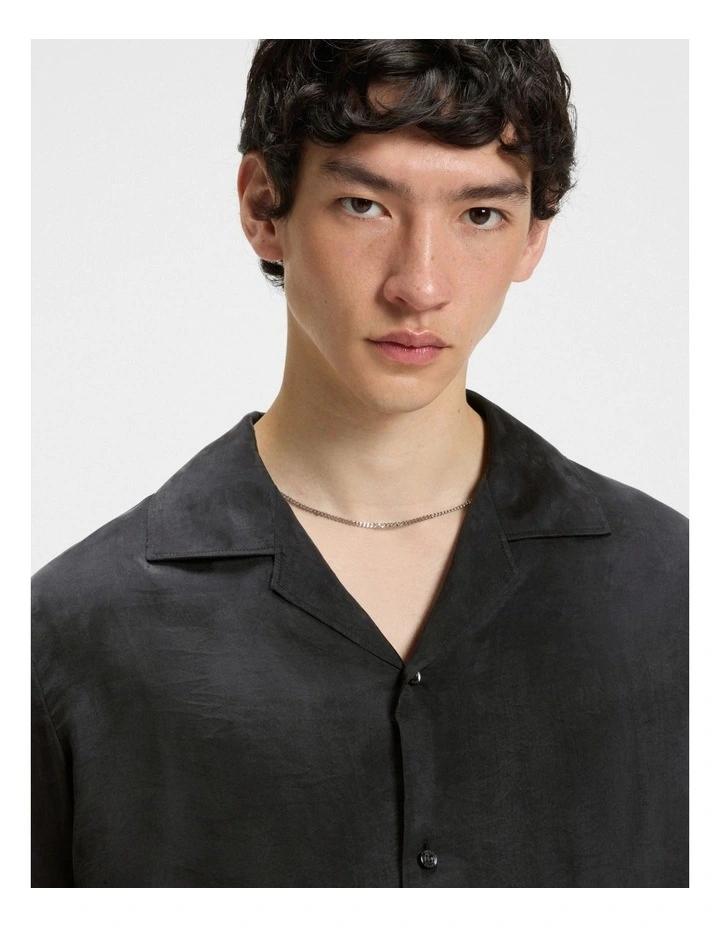 Espinone Long Sleeve Shirt in Black image 3