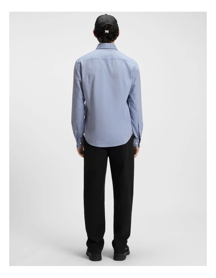 Evito Long Sleeve Shirt in Medium Blue image 2