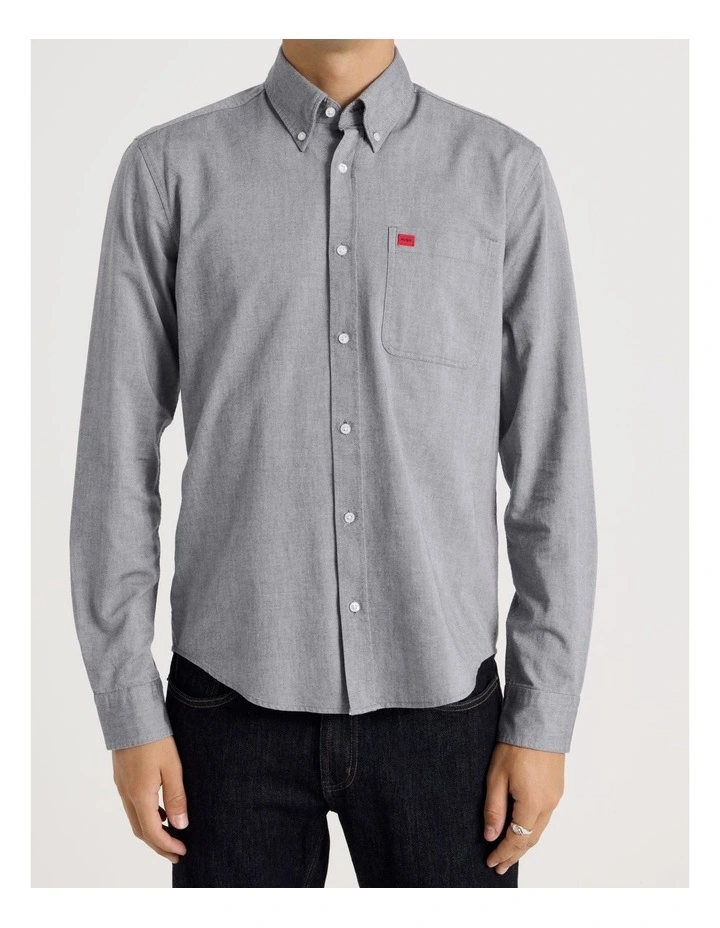 Evito Long Sleeve Shirt in Navy image 1