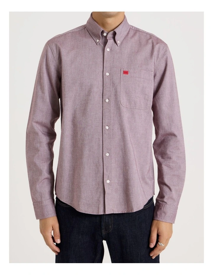 Evito Long Sleeve Shirt in Dark Red image 1