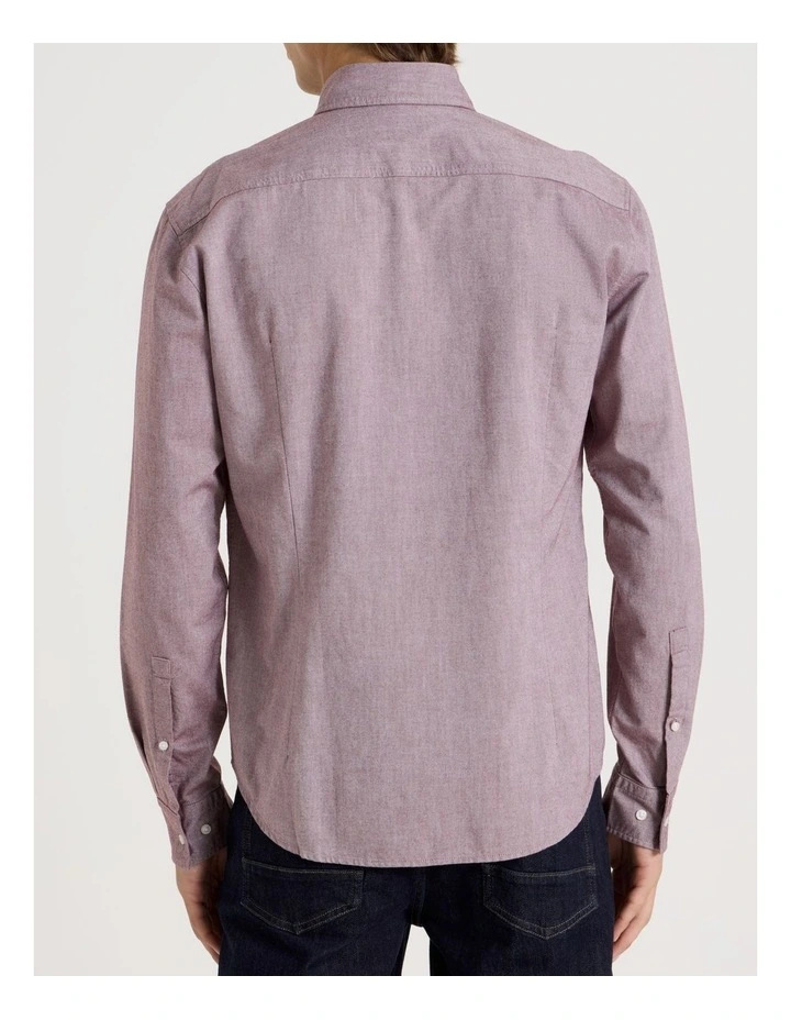 Evito Long Sleeve Shirt in Dark Red image 2