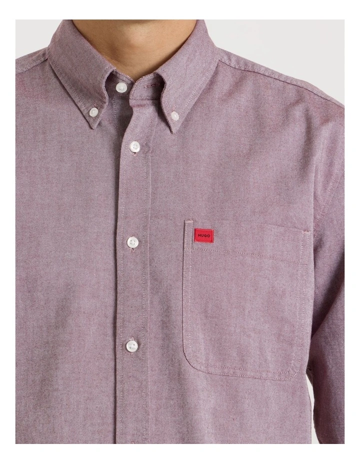 Evito Long Sleeve Shirt in Dark Red image 3