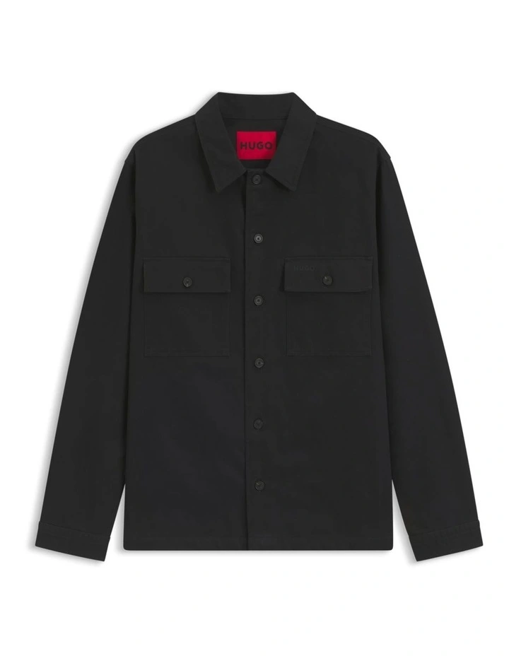 Epoldo Overshirt in Black image 5
