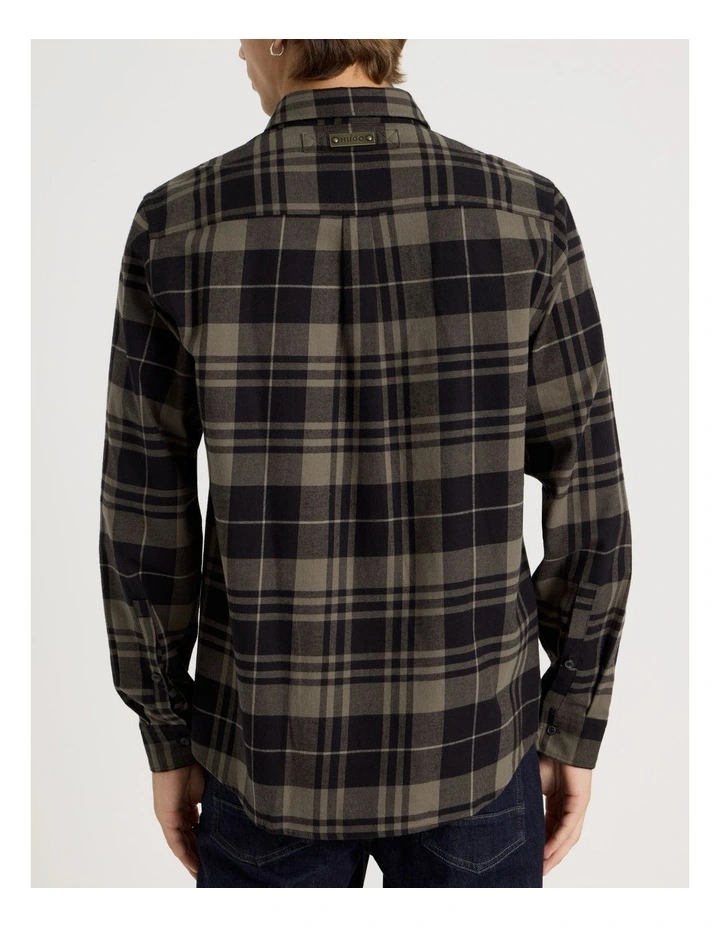 Egrin Long Sleeve Shirt in Medium Grey image 2