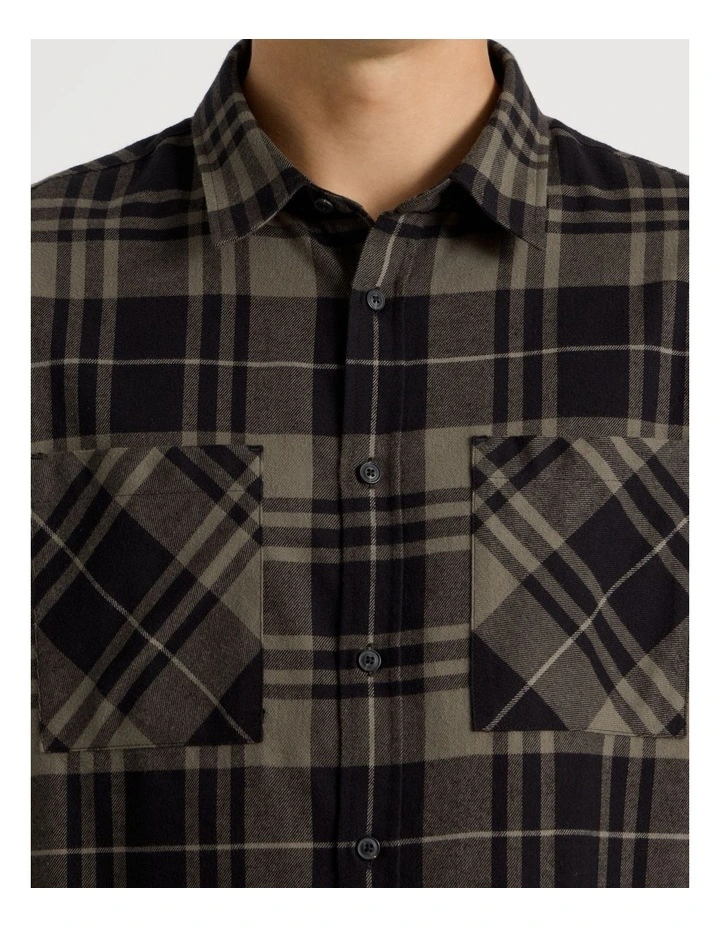 Egrin Long Sleeve Shirt in Medium Grey image 3